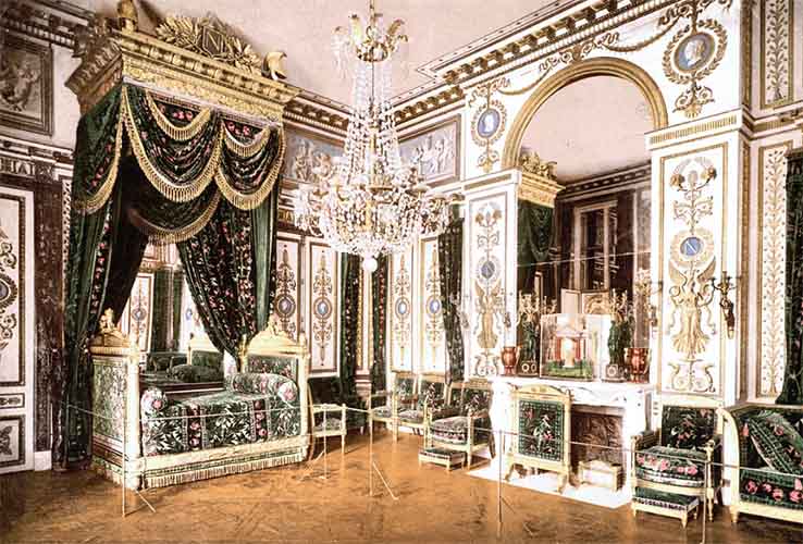 Phòng ngủ của hoàng đế, một phần của dinh thự nhỏ nhắn de Napoléon
